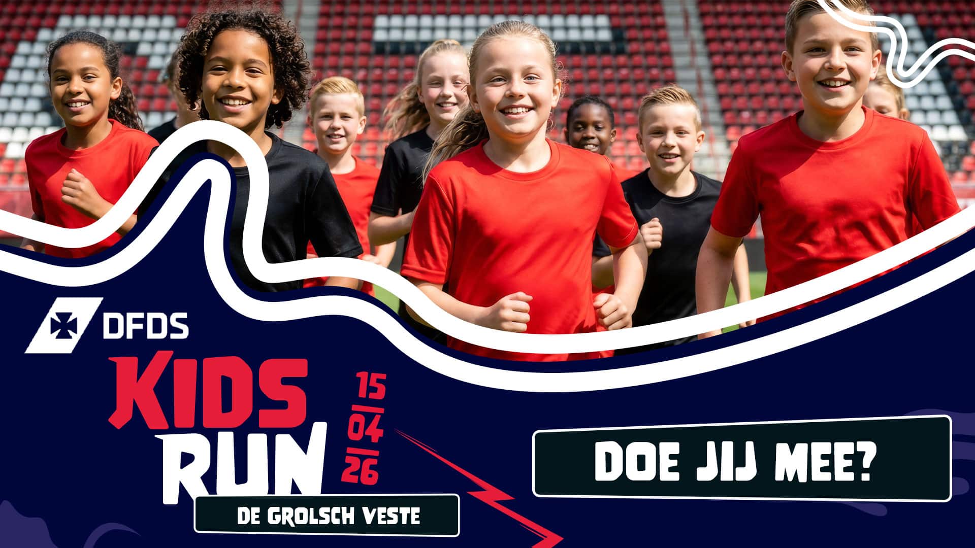 Grote Kidsrun WVV'34 bij de Grolsch Veste