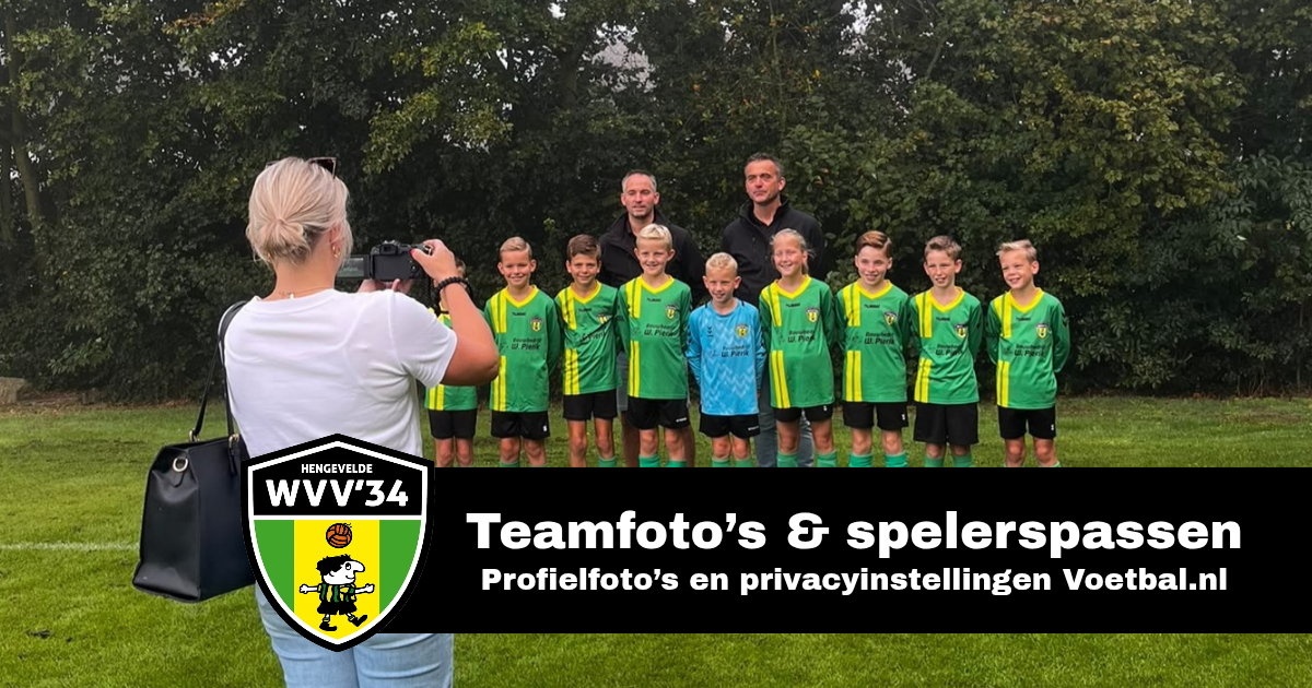 Voetbal.nl – privacyinstellingen