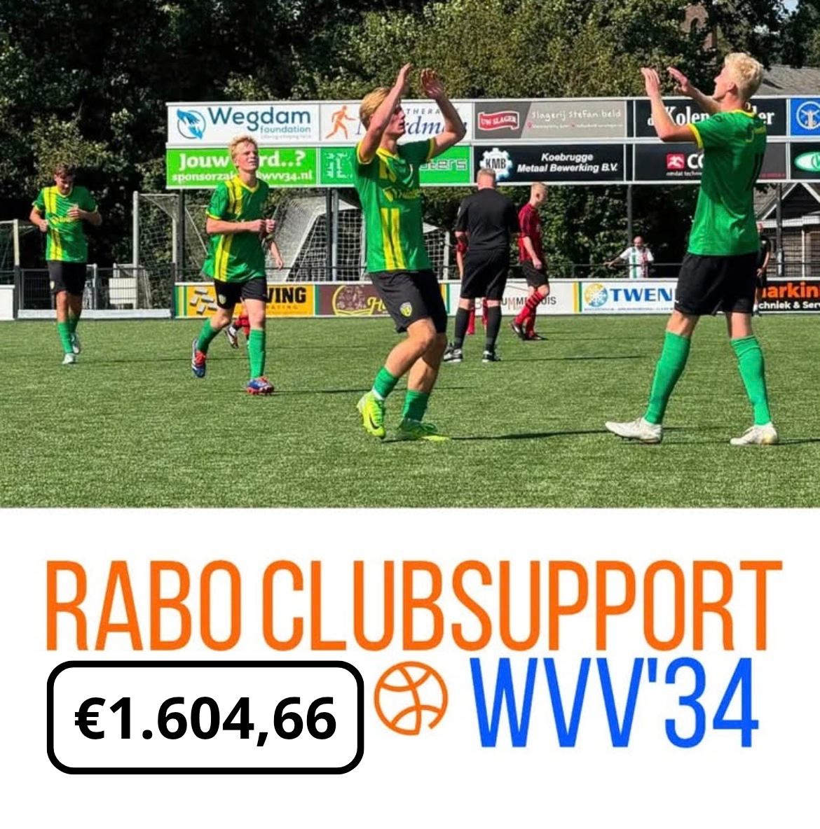 Opbrengst RaboClubsupport | Dankjewel!