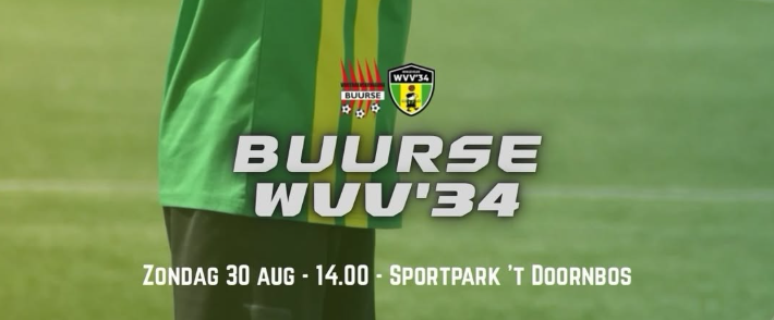 WVV’34 begint vanmiddag aan bekeravontuur: op bezoek bij Buurse