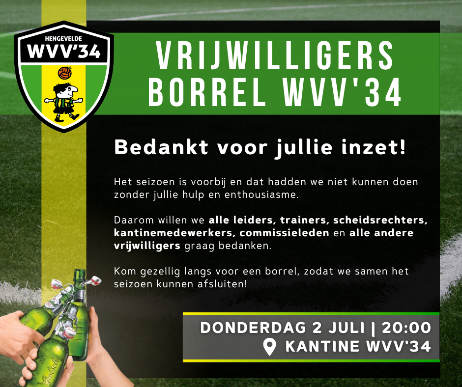 Vrijwilligersborrel WVV'34