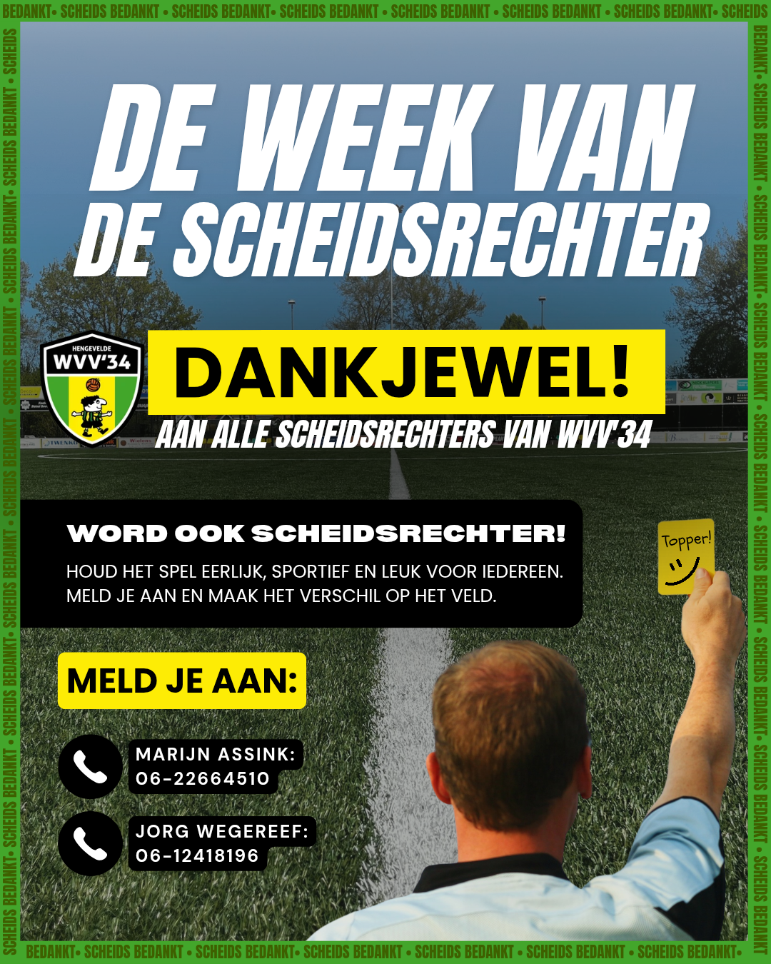 Week van de scheidsrechter | Scheids bedankt!