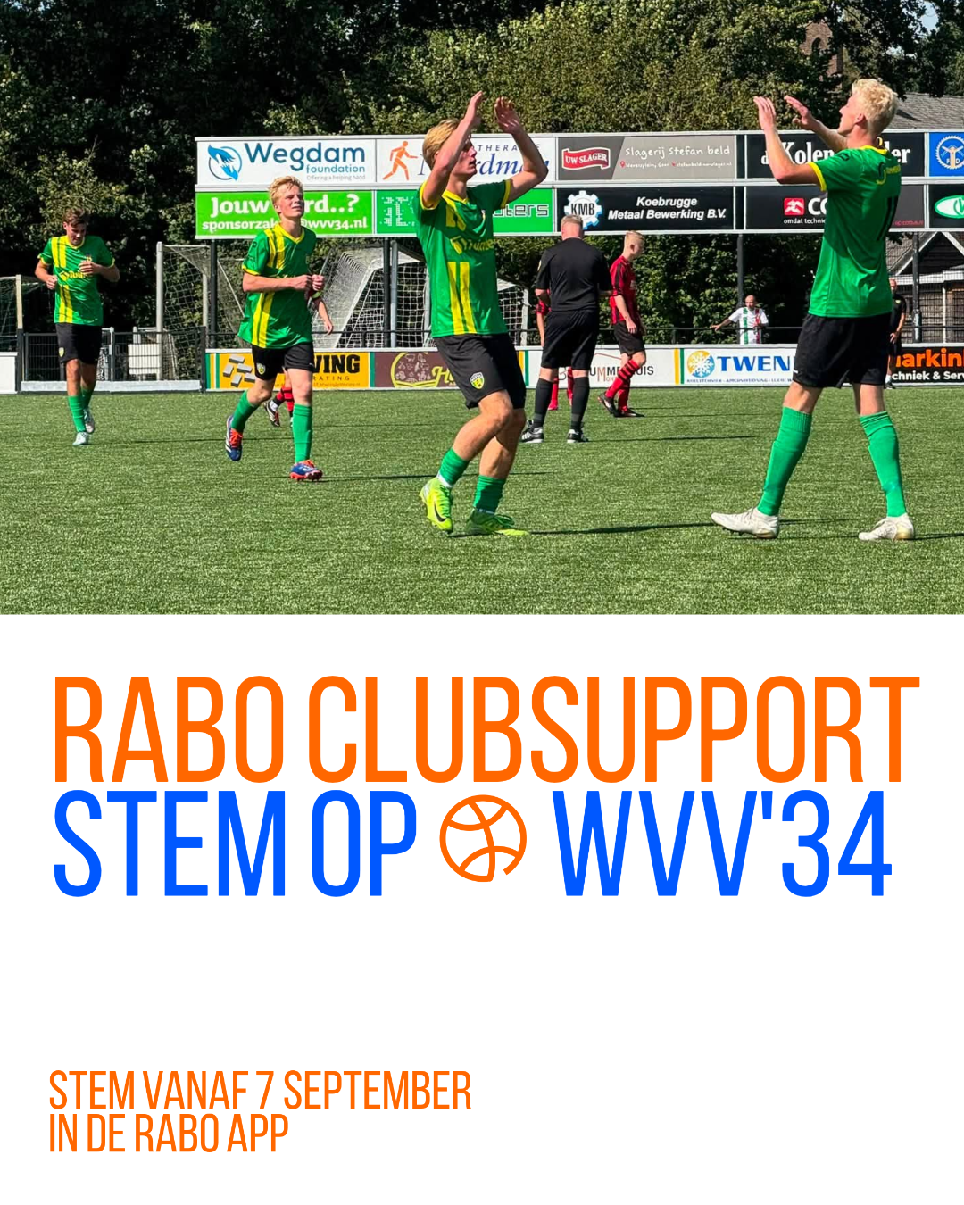 Rabo ClubSupport: stem op WVV’34!